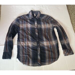 Free People Plaid Flannel‎ Women's Size XS